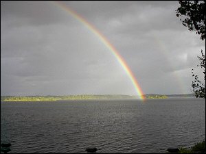 Rainbow over Black Lake